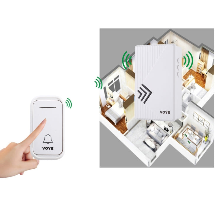 VOYE V022F Home Music Remote Control Wireless Doorbell with 38 Polyphony Sounds, V022F VOYE V022F Home Music Remote Control Wireless Doorbell with 38 Polyphony Sounds, V022F